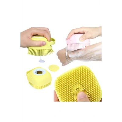 Genel Ürün Banyo Duş Kesesi Sabun Duş Jeli Hazneli Masaj Fırçası Lif Kese Doldurulabilir Yıkama Fırçası