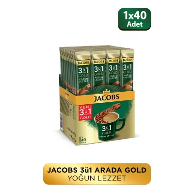 Genel Ürün 3ü 1 Arada Gold Yoğun Lezzet Karışım Kahve 40lı Kutu