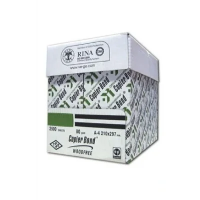 Genel Ürün A4 Fotokopi Kağıdı Vege Copier Bond 80 G 500lü Kağıt 5 Paket