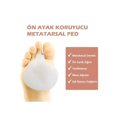 Genel Ürün MG05 - Silikon Metatars Desteği | Yumuşak, Darbe Emici, Ayak Ön Bölgesi Için Koruyucu Ped