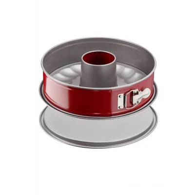 Genel Ürün J1642014 Delibake Savarin Kelepçeli Kırmızı Kek Kalıbı, 19 cm - 2100104739