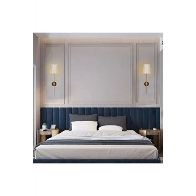 Genel Ürün Pilli Altın Rengi Şapkalı Ledli Aplik -otel-ofis-salon-show Room-yatak Odası-cafe-bar-restaurant