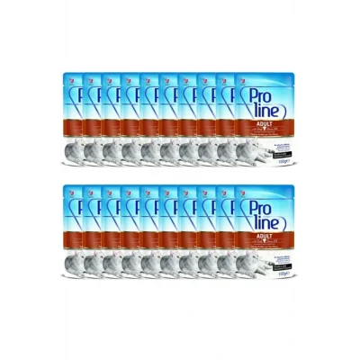 Genel Ürün Proline Yetişkin Kediler Için Jöleli Dana Etli Yaş Mama 100 Gr X 20 Adet