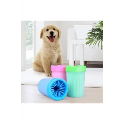 Genel Ürün Silikon Jel Fırçalı Kedi Köpek Pati Ayak Yıkama Temizleme Kovası (küçük)