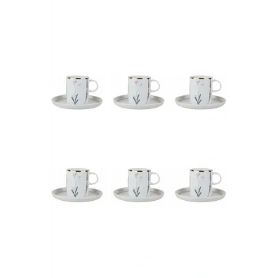 Genel Ürün Botanical Tabaklı Çay Fincanı 200cc 6lı 04alm005073