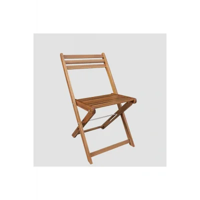 Genel Ürün Diana Katlanır Sandalye - Malzeme: Okaliptus - 80x45x54 - Bahçe Veya Balkonunuzda Ahşap Şıklığı