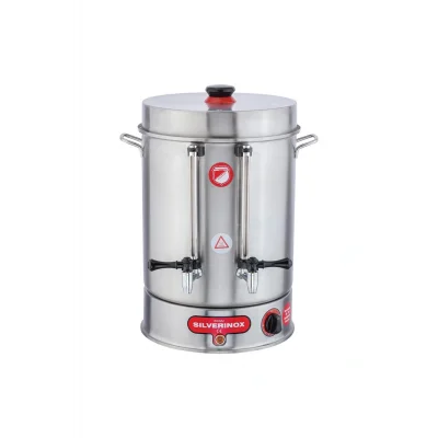 Genel Ürün Işıkgaz Silver Metal Musluk 120 Bardak Çay Makinesi 12 L Çay Potu