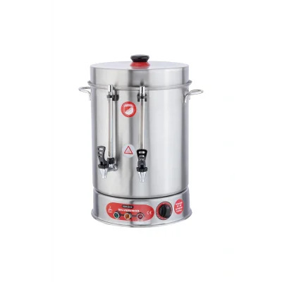 Genel Ürün Işıkgaz Silver Metal Musluklu Ses Ikazlı 160 Bardak Çay Makinesi