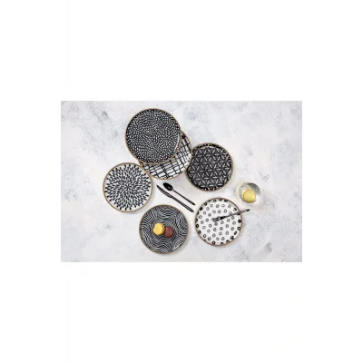 Genel Ürün Fractal 6 Parça 6 Kişilik Pasta Takımı