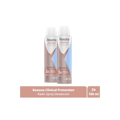 Kol Saati Clinical Protection Kadın Sprey Deodorant Confidence 96 Saat Koruma 150 ml X2