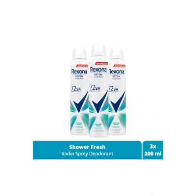 Genel Ürün Kadın Sprey Deodorant Shower Fresh 200 ml X3