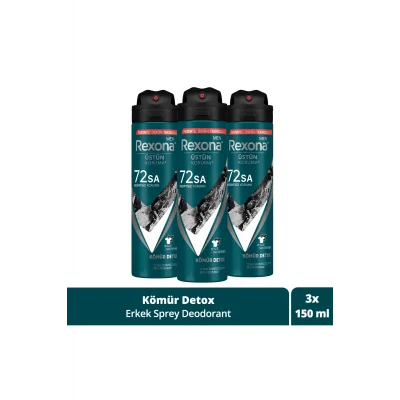 Kol Saati Men Erkek Sprey Deodorant Xtra Cool 72 Saat Kesintisiz Üstün Koruma 150 ml X3