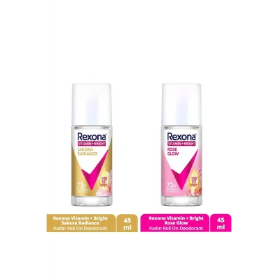 Genel Ürün Vitamin Bright Kadın Roll On Deodorant Sakura Radiance 45 ml Rose Glow 45 ml
