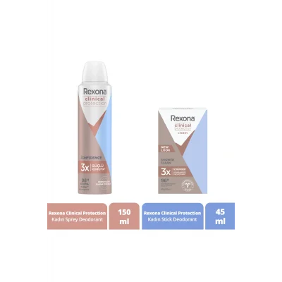 Genel Ürün Clinical Protection Kadın Sprey Deodorant Ve Stick Deodorant