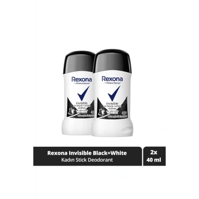 Genel Ürün Kadın Stick Deodorant Invisible Black White 40 ml X2