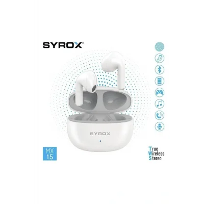 Genel Ürün MX15 Dokunmatik Bluetooth Kulaklık Tws +Ekstra Bass MX15 Tws Bluetooth Kulaklık Bt 5.3