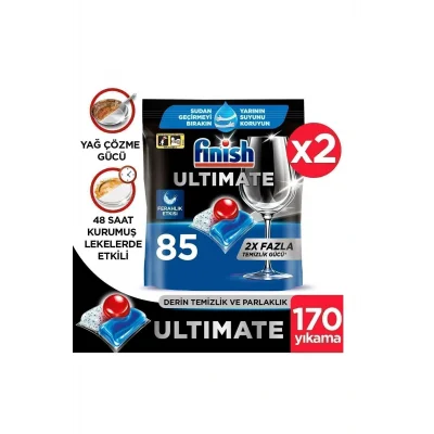 Genel Ürün Ultimate Hepsi Bir Arada Bulaşık Makinesi Deterjanı Kapsül Tablet 170 Adet (85 X 2Lİ)