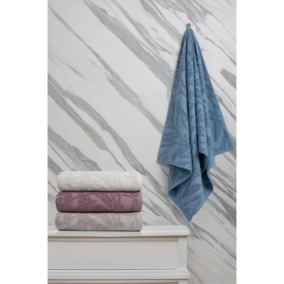 Havlu Milena Asorti Jakarlı %100 Pamuk 4lü El Havlusu