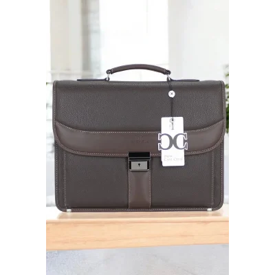 Genel Ürün Kahverengi Klasik Evrak Model Erkek 15.6 inç Laptop Çantası