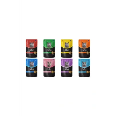 Genel Ürün Plus Pouch Kedi Yaş Mama Çeşitleri 85 Gr X 8 Adet