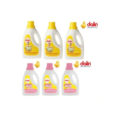 Genel Ürün Sıvı Çamaşır Deterjanı 1500 ml 3 Adet Bahar Ninni Yumuşatıcı 1500 ml 3 Adet Toplam 6 Adet