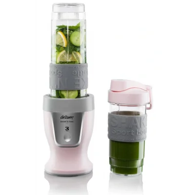 Genel Ürün AR1032 Shaken Take Kişisel Smoothie Blender, Candy (300 W, 2 Adet Şişe)