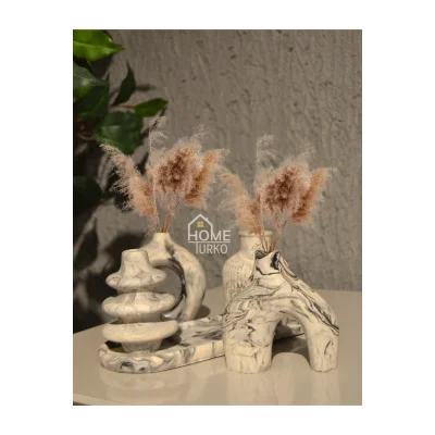 Biblo Beşli Süs Takım, Vazo,  Ev Dekorasyon ürünü, Hediyelik Ev Eşyası, Biblo Süs, Bohem Süsler, Biblo