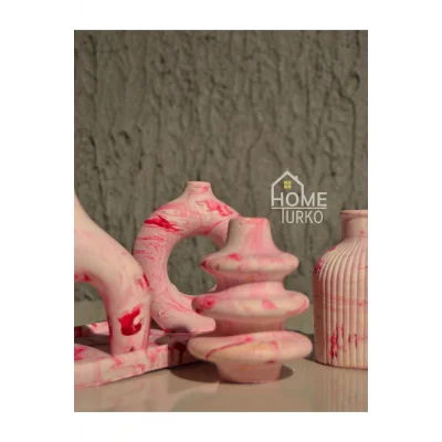 Biblo Beşli Süs Takım, Vazo,  Ev Dekorasyon ürünü, Hediyelik Ev Eşyası, Biblo Süs, Bohem Süsler, Biblo