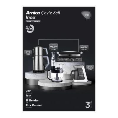 Genel Ürün Inox 4lü Elektrikli Çeyiz Seti ST90009