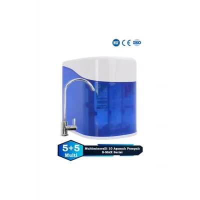 Genel Ürün S-Max 10 Aşamalı 12 Lt Metal Tanklı Süper Sarım Membran Teknolojili Mineralli Su Arıtma Cihazı