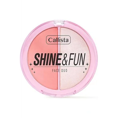 Genel Ürün Note Cosmetique Shine & Fun Face Duo Allık & Aydınlatıcı Paleti 110 Party Gang