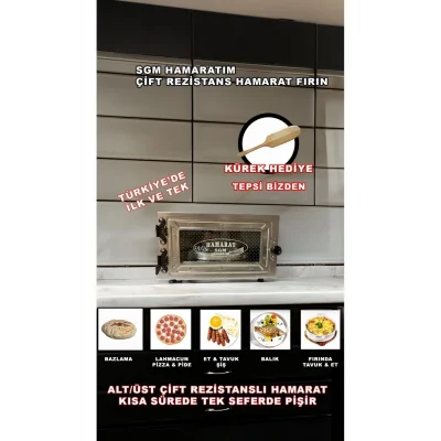 Genel Ürün Çift Rezistans Hamarat Fırın (BAZLAMA , PİDE , LAHMACUN , BALIK , TANDIR , KEBAP V.S.)