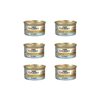Genel Ürün Gold Ton Balık Yetişkin Kıyılmış Kedi Konservesi 6x85 gr