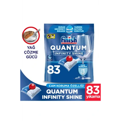 Genel Ürün Quantum Infinity Shine Bulaşık Makinesi Deterjanı Kapsül Tablet  83 Adet