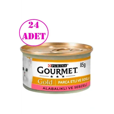 Genel Ürün Proplan Gold Alabalık Ve Sebzeli Kedi Konservesi 85 gr 24 Ad