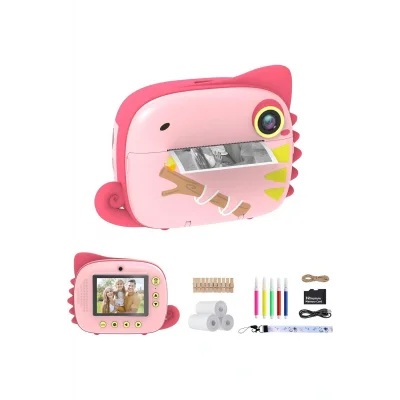 Genel Ürün Çocuk Kamerası Anında Baskı, 20MP Çift Lensli ve 32G SD Kartlı, Çocuklar için Dijital Kamera