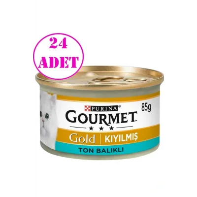 Genel Ürün Gold Kıyılmış Ton Balıklı Kedi Konservesi 85 gr 24 Adet