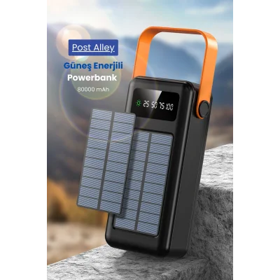 Genel Ürün Güneş enerjili 80.000mAh powerbank – Uzun Ömürlü Powerbank