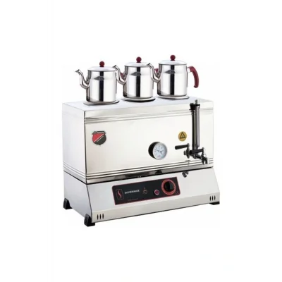 Genel Ürün Işıkgaz Elektrikli Çay Ocağı Kapaklı ve Kaynaklı 3 Demlikli 60lık