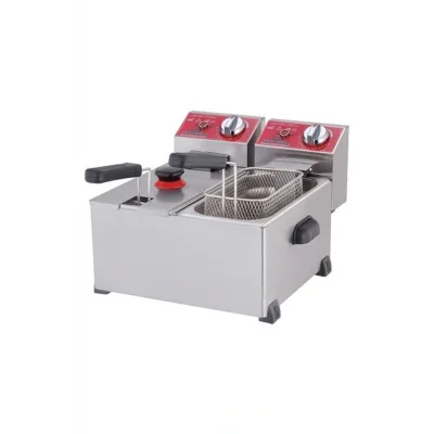 Genel Ürün Işıkgaz Silverinox Endüstriyel Çiftli 3+3 Litre Elektrikli Fritöz