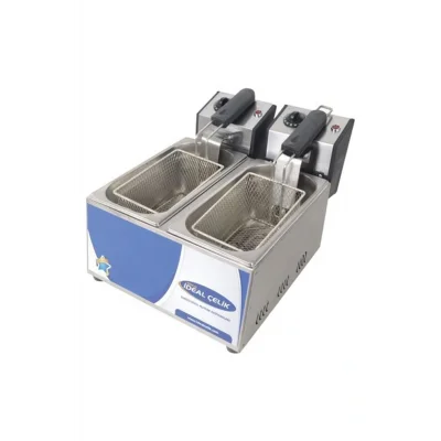 Genel Ürün İdeal Çelik Elektrikli Fritöz - 3+3 Lt