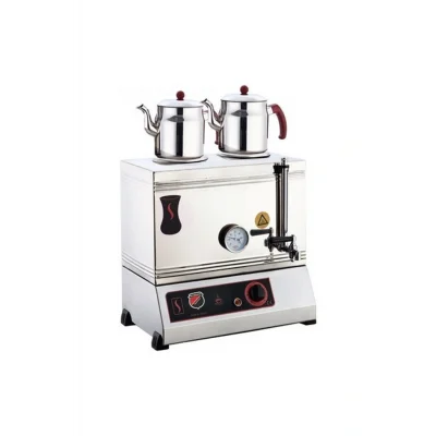 Genel Ürün Işıkgaz Elektrikli Çay Ocağı Kapaklı ve Kaynaklı 2 Demlikli Ekonomik 40lık
