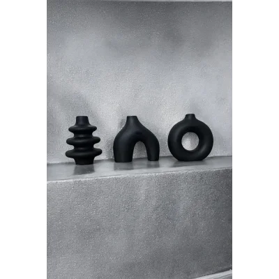 Biblo Gözdehobi Dekoratif Obje Biblo | 3’lü Vazo Seti Minimal Boy 10 Cm