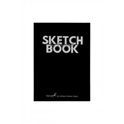 Genel Ürün Academy Sketch Book Sert Kapak Eskiz Defteri 80gr A5 96 Yaprak - SİYAH
