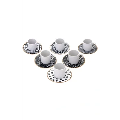 Genel Ürün Fractal Kahve Takımı 12 Parça