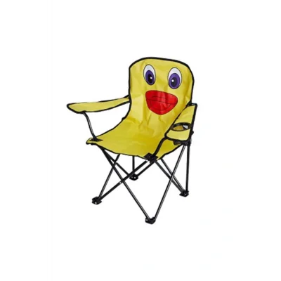 Genel Ürün Tek Kişilik Katlanır Çocuk Kamp Sandalyesi Civciv Çocuk Kamp Sandalyesi Sarı Tekli