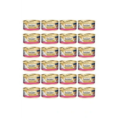 Genel Ürün Purina Gold Kıyılmış Sığır Etli Konserve Yetişkin Kedi Maması 24 x 85 G