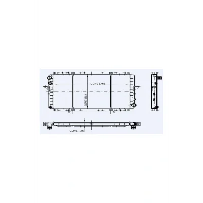 Genel Ürün 0542422pa Motor Radyator Master 2,0 / 2,5 Tdı Mekanık Klımasız 2 Sıra Cu+pl / 645x391x36