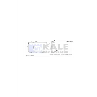 Genel Ürün 342295 Motor Su Radyatoru H100 Kamyonet 1997 2004