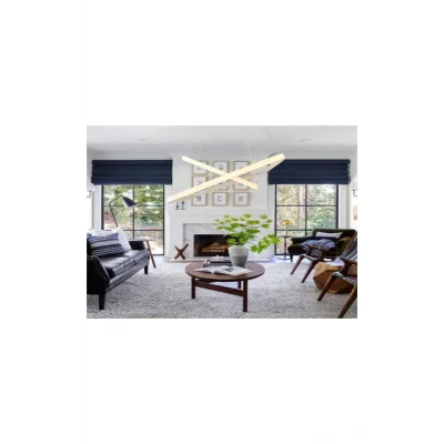 Genel Ürün Tra30014 Eco 60X60 Cm Led Avize Sarkıt Ovalköşe 2Kare Siyah Işık Rengi Doğal Beyaz 4000K